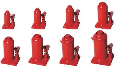 Anti-settlement bottle jack 2 to 70 Ton | reinforced base plate prevents ground subsidence | ASTM A572 steel