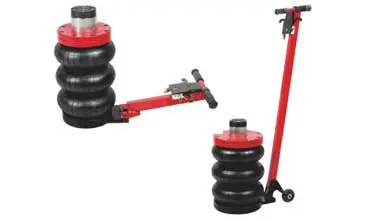 CE/ASME Certified Pneumatic Jack - 0-150 PSI Self-Adjusting Pressure, Central Air Supply System Compatible with Anti-Settlement Mechanism.