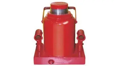 Industrial bottle jack with dual-locking pins | 30 Ton overload protection | OSHA-compliant safety lift