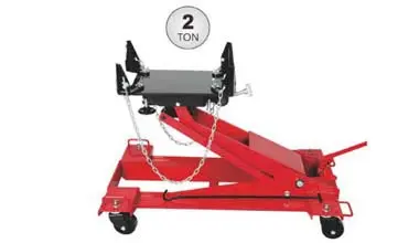 Professional low-position transmission jack hydraulic lift with safety locks - precise height control for mechanics servicing low-ride vehicles