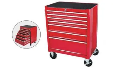 tool chests trolley with wheels drawers - central brake drawer locks